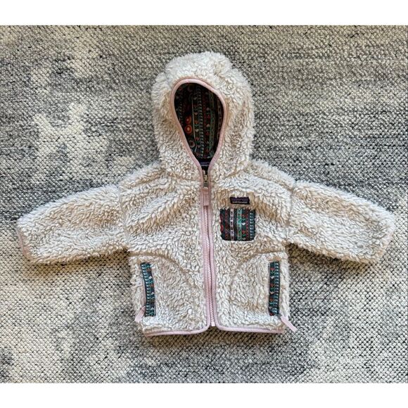 Patagonia 12-18 Months Baby Girl Retro X Fleece Hooded Jacket - Picture 1 of 6